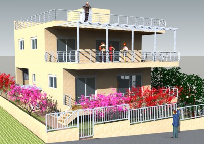 Φωτορεαλιστική απεικόνιση. Άποψη από την Ανατολή